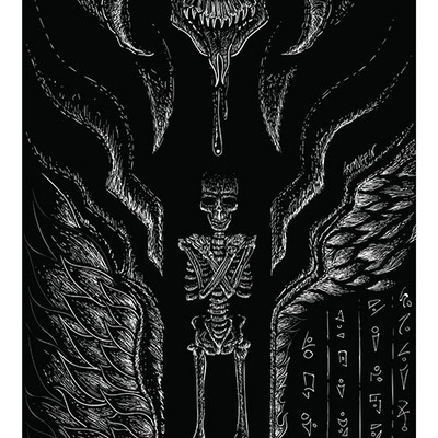 'signal the recycler' skateboard design, signed by artist