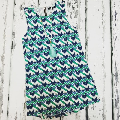 Zig Zag Zipper Dress