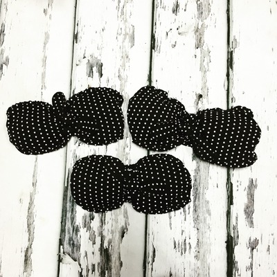 Black & white polka dot bandeau bra - Thumbnail 4