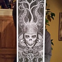 'Internal Constellations' skateboard design, signed by artist - Thumbnail 3