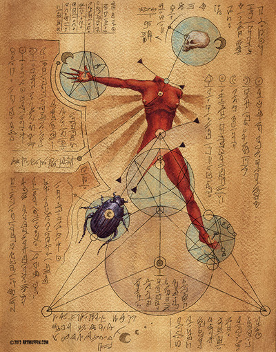 Autopsy Beetle-Page From the Book of Gosh