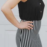 Stripe Short Dress - Thumbnail 2