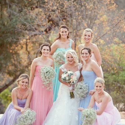 Long bridesmaid dresses, chiffon bridesmaid dresses, colorful bridesmaid dresses, cheap bridesmaid dress, popular bridesmaid dress, e056 - Thumbnail 4