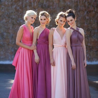 Convertible bridesmaid dress, long bridesmaid dresses, chiffon bridesmaid dresses, cheap bridesmaid dress, hot sell bridesmaid dress, e059 - Thumbnail 5