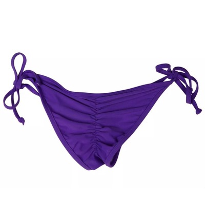 Purple side tie scrunch bottom 