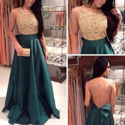 Green prom dress, long prom dress, hot sell prom dress, long evening dress, party dress gown, e064 - Thumbnail 5