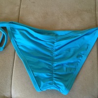 Blue side tie scrunch bottom  - Thumbnail 1