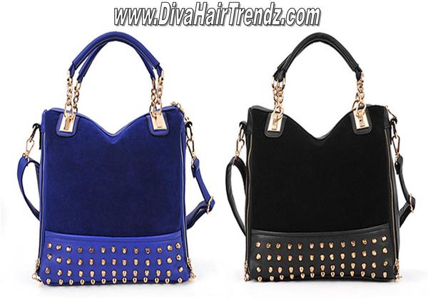 **HOT!** Royal Blue and Black Gold Studded Bags!