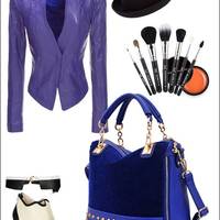 **HOT!** Royal Blue and Black Gold Studded Bags! - Thumbnail 2