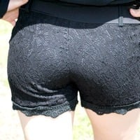 Black Short laced - Thumbnail 1