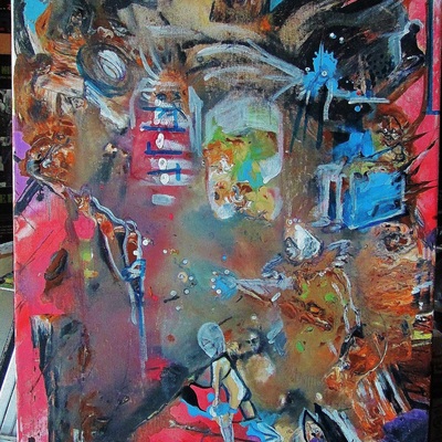 Destruction attraction, the painting