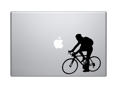 Sports Racing - Bicycling Cyclist Bike Biker version 3 - Vinyl Decal For Laptops, Macbook, Tablets and Cars 