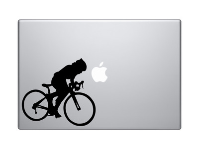 Sports Racing - Bicycling Cyclist Bike Biker version 5 - Vinyl Decal For Laptops, Macbook, Tablets and Cars 