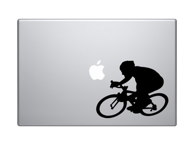 Sports Racing - Bicycling Cyclist Bike Biker version 2 - Vinyl Decal For Laptops, Macbook, Tablets and Cars 