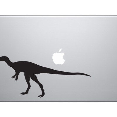 Dinosaur silhouette #8 - little raptor dino carnivore - vinyl decal for laptops, macbook, tablets and cars 