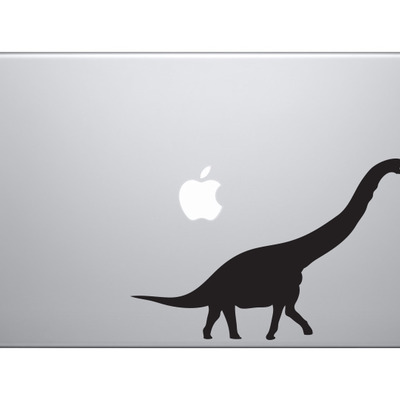 Dinosaur silhouette #6 - brachiosaurus longneck little foot - vinyl decal for laptops, macbook, tablets and cars 