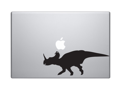 Dinosaur Silhouette #12 - Triceratops Horned Skull Dino - Vinyl Decal For Laptops, Macbook, Tablets and Cars 