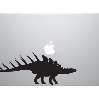 Dinosaur silhouette #14 - stegosaurus spiky dino herbivore - vinyl decal for laptops, macbook, tablets and cars 
