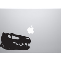 Dinosaur Silhouette #17 - Tyrannosaurus Rex Dino Skull - Vinyl Decal For Laptops, Macbook, Tablets and Cars 