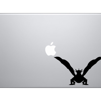 Medieval era mythology - detailed dragon front - vinyl decal for laptops, macbook, tablets and cars  - Thumbnail 3
