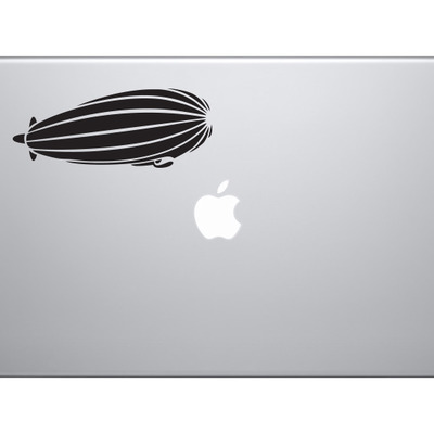 Flight evolution - zeppelin blimp 19th century transport - vinyl decal for laptops, macbook, tablets and cars 