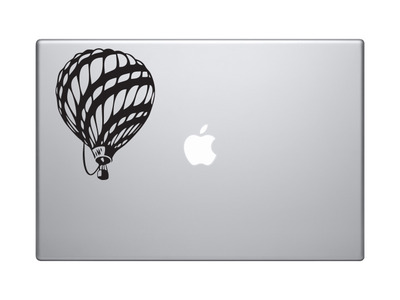 Flight Evolution - Hot Air Balloon 18th Century Stylized - Vinyl Decal For Laptops, Macbook, Tablets and Cars 