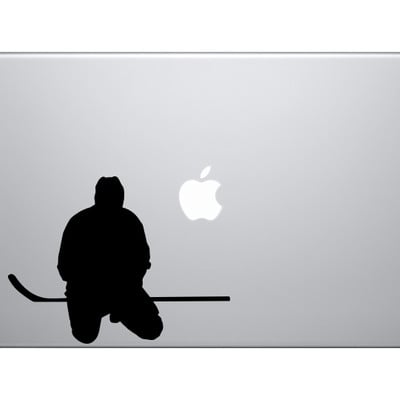 Hockey silhouette - player varsity professional league #1 - vinyl decal for laptops, macbook, tablets and cars 