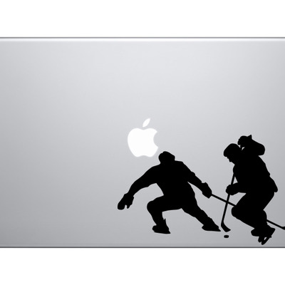 Hockey silhouette - player varsity professional league #7 - vinyl decal for laptops, macbook, tablets and cars  - Thumbnail 4