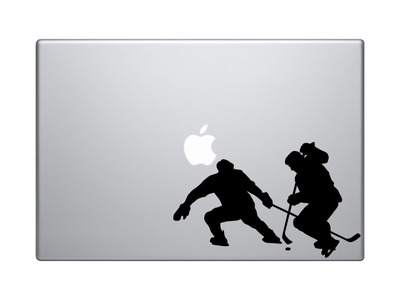 Hockey Silhouette - Player Varsity Professional League #7 - Vinyl Decal For Laptops, Macbook, Tablets and Cars 