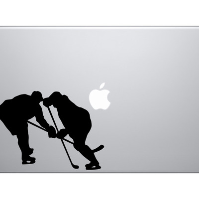Hockey silhouette - player varsity professional league #8 - vinyl decal for laptops, macbook, tablets and cars 