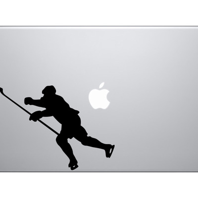 Hockey silhouette - player varsity professional league #13 - vinyl decal for laptops, macbook, tablets and cars  - Thumbnail 5