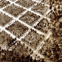 South Rocky Mount, North Carolina in 1900 - Bird's Eye View, Aerial, Panorama, Vintage, Antique, Giclée, Framable, Fine Art, Wall Art - Thumbnail 3