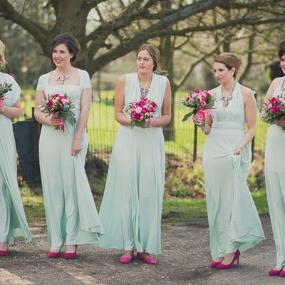 Convertible bridesmaid dresses, green bridesmaid dress, cheap bridesmaid dress, chiffon bridesmaid dress, free custom bridesmaid dresses, e075 - Thumbnail 5