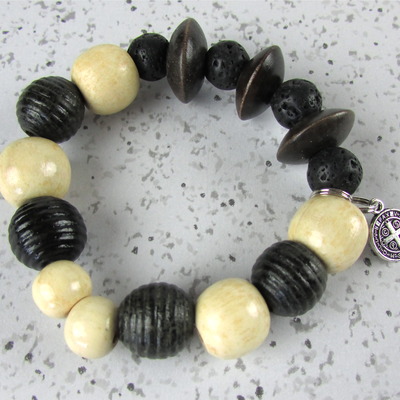 Black lava bracelet