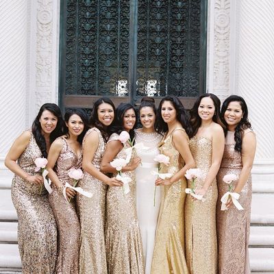 Long bridesmaid dresses, mismatched bridesmaid dresses, glittery bridesmaid dress, shimmering bridesmaid dress, sparkly bridesmaid dresses, e078 - Thumbnail 5