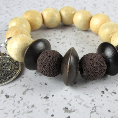 Brown lava bracelet