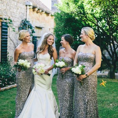 Long bridesmaid dress, glittery bridesmaid dress, shimmering bridesmaid dress, new design bridesmaid prom dress, sparkly bridesmaid dress, e092 - Thumbnail 5