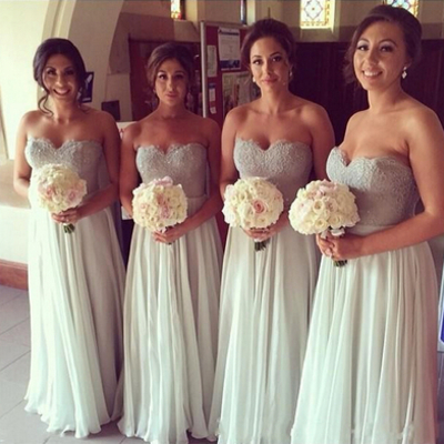 Long bridesmaid dress, sweet heart bridesmaid dress, junior bridesmaid dress, pretty bridesmaid dress, fantastic bridesmaid dress, bds00046 - Thumbnail 4