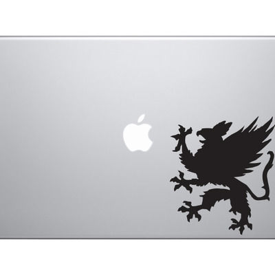 Mythical creature - gryphon griffin #1 medieval heraldry - vinyl decal for laptops, macbook, tablets and cars  - Thumbnail 1