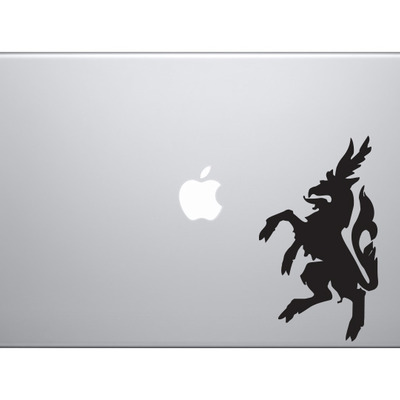 Mythical creature - hippogriff european folklore herald symbol - vinyl decal for laptops, macbook, tablets and cars  - Thumbnail 2