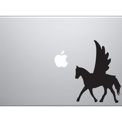 Mythical creature - pegasus greek symbol divine stallion - vinyl decal for laptops, macbook, tablets and cars  - Thumbnail 2