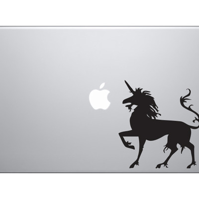 Mythical creature - unicorn 2 european folklore symbol - vinyl decal for laptops, macbook, tablets and cars  - Thumbnail 2