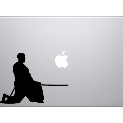 Ninja samurai #3 - assassin katana swing strike - vinyl decal for laptops, macbook, tablets and cars 