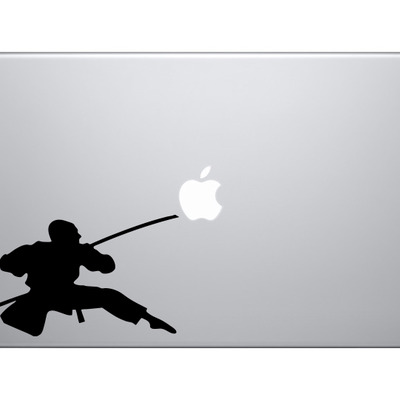 Ninja samurai #6 - assassin katana sneak swing strike - vinyl decal for laptops, macbook, tablets and cars  - Thumbnail 2