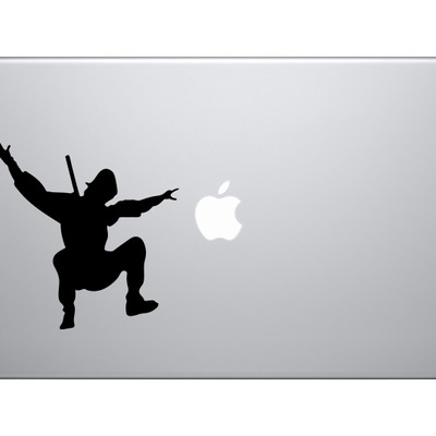 Ninja samurai #7 - assassin katana sneak swing strike - vinyl decal for laptops, macbook, tablets and cars 