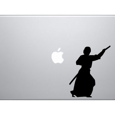 Ninja samurai #20 - assassin katana duel sneak swing strike - vinyl decal for laptops, macbook, tablets and cars  - Thumbnail 4