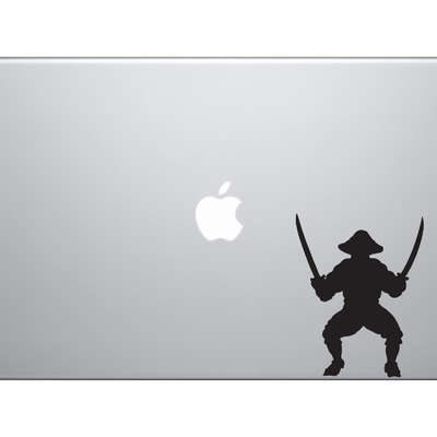 Swashbuckler pirate crew - dual cutlass captain version 3 - vinyl decal for laptops, macbook, tablets and cars  - Thumbnail 2