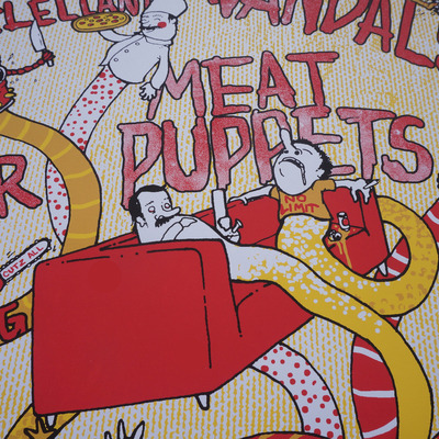 Dean ween, the vandals, meat puppets and dragondeer poster