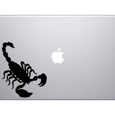 Insect arachnid - scorpion venom sting #10 - scorpio symbol - vinyl decal for laptops, macbook, tablets and cars  - Thumbnail 2