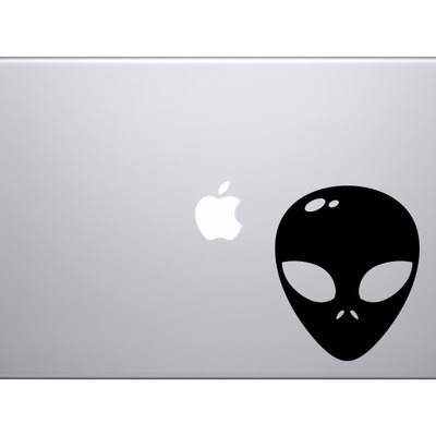 Space icon - alien monster face extraterrestrial - vinyl decal for laptops, macbook, tablets and cars  - Thumbnail 4
